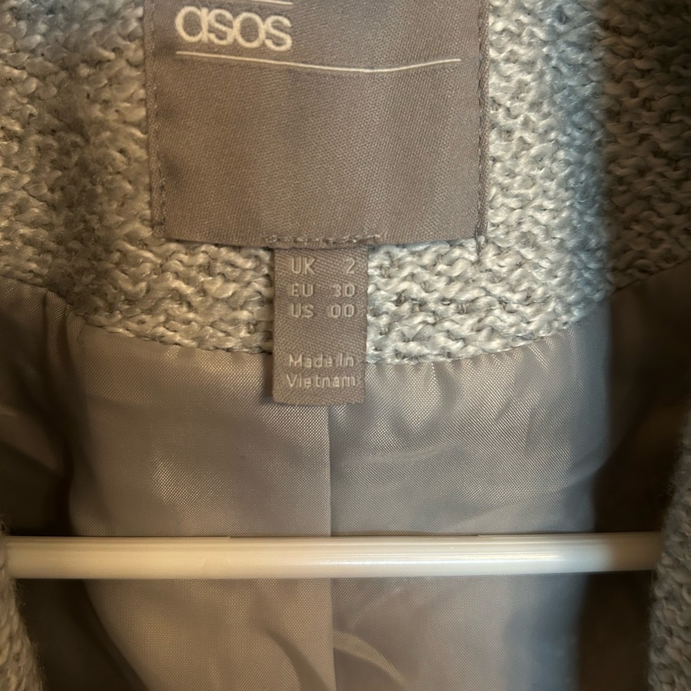 ASOS Gray Textured Jacket - Picture 3 of 5